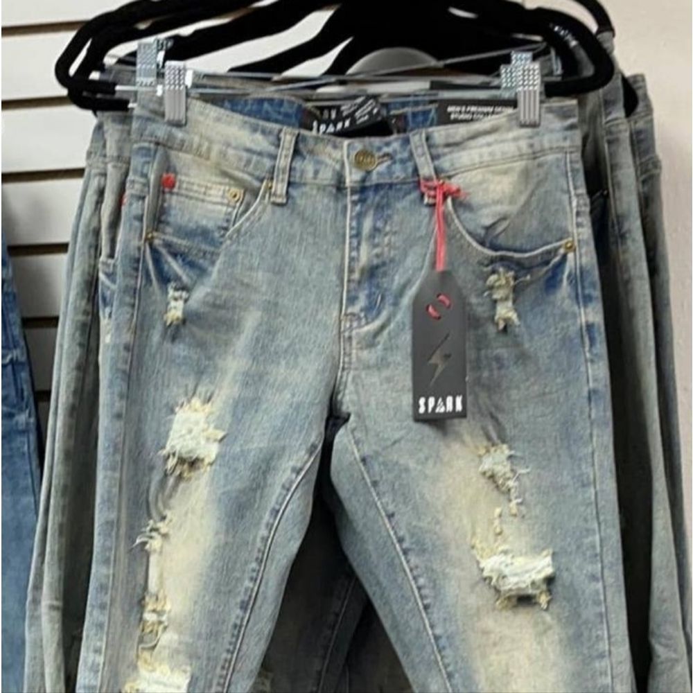 Sparks Mens Straight Leg Jeans